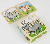 Кубики «Домашние животные», 9 элементов
