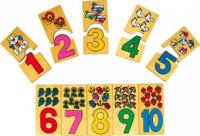 Домино "Фрукты цифры"